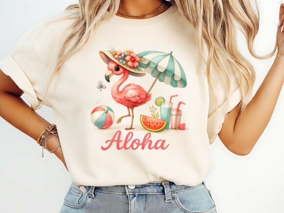 Aloha Summer Flamingo T-Shirt Design Review