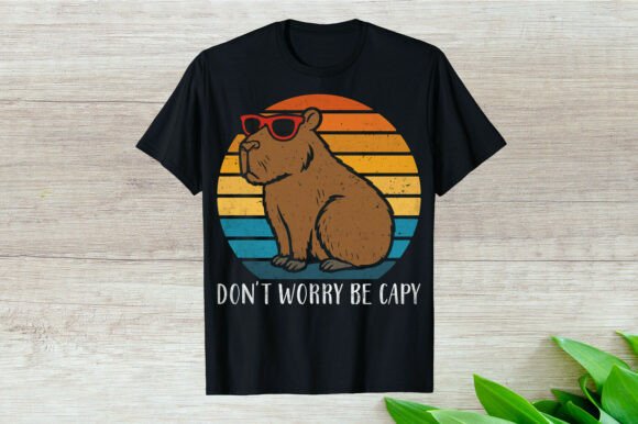 Don t Worry Be Capy Retro T-Shirt Review