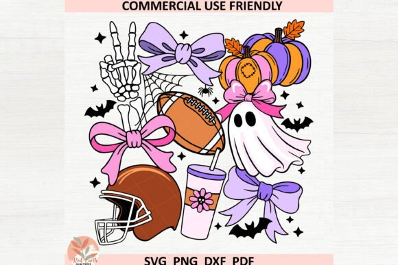 Football Season Retro Spooky Ghost Png Review