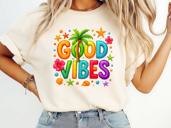 Good Vibes Summer T-Shirt Design Review