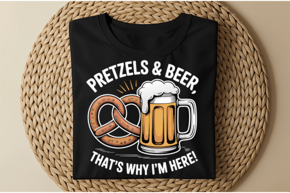 Pretzel Beer Food Drink Humor Design Review