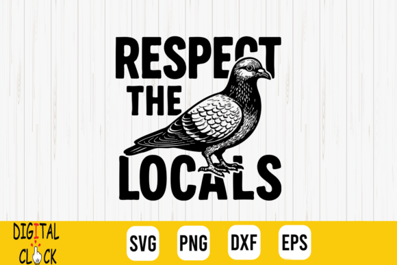 Respect the Locals Funny Retro Pigeon Review