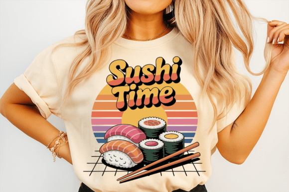 Retro Sushi Time Food Design Embroidery Review