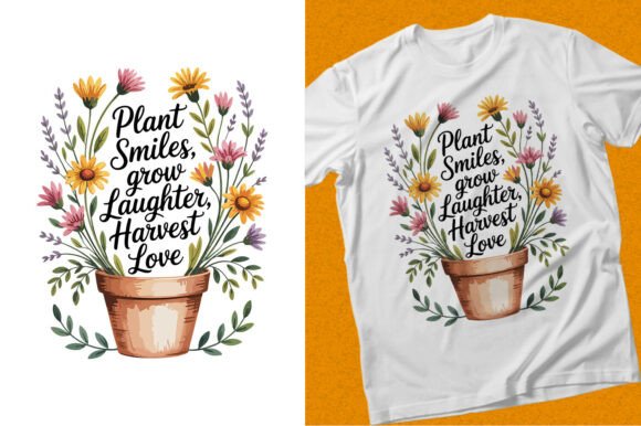 Review: Watercolor Plant Flowerpot Harvest Shirt